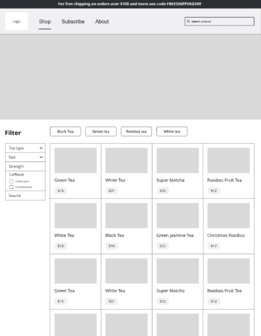 Traditional wireframe